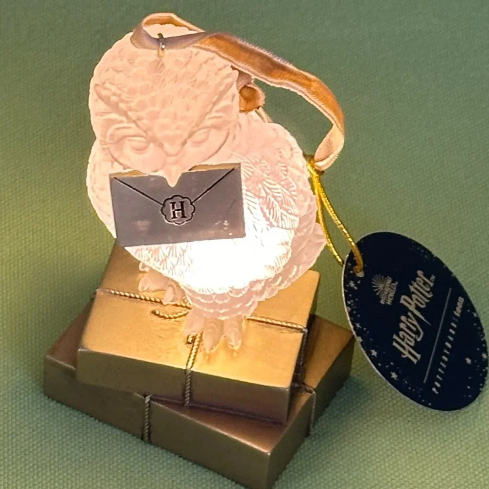 HARRY POTTER HEDWIG LIGHT-UP ORNAMENT:NIB